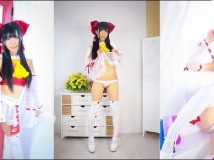 Cosplay SEVEN D SISTERS  Kyan Rina 喜屋武里奈 東方黒髪少女